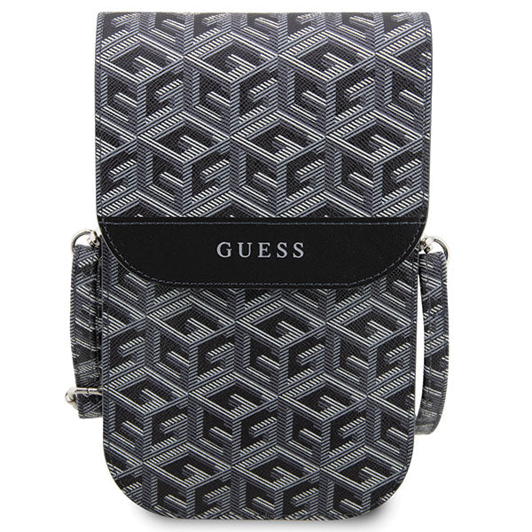 Guess Handbag - Black/black GCube Stripe